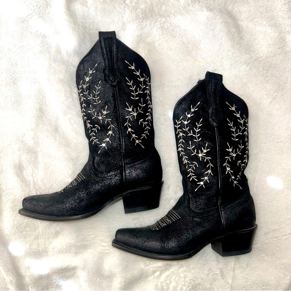 Women’s western black boots, JB Dillon, Size 7.5 - Picture 2 of 11